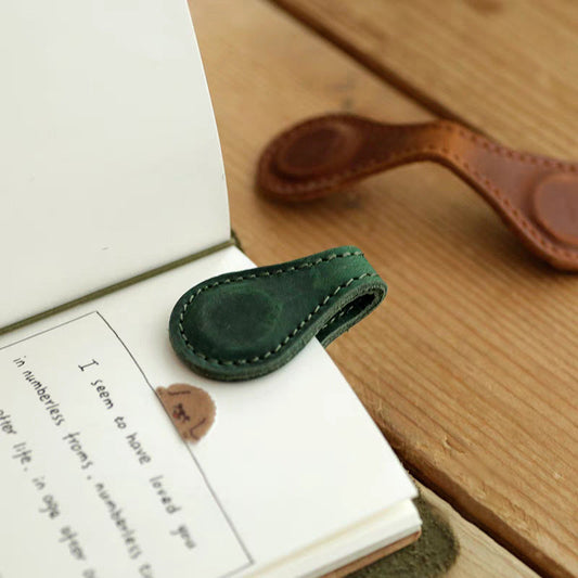 New Year Sale 40% OFF Vintage magnetic leather bookmark