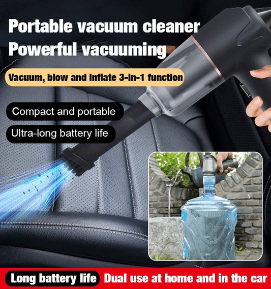 🏆Blow, Vacuum and Inflate all-in-one Cordless Vacuum Cleaner for Home and Car